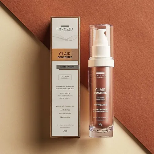 Clareador Rosto e Axilas Clair Concentré Profuse 30g - Intensivo e Uniformiza o Tom da Pele
