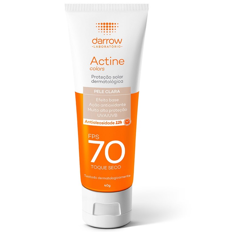 Darrow Protetor Solar Actine Colors Pele Clara FPS70 - 40g