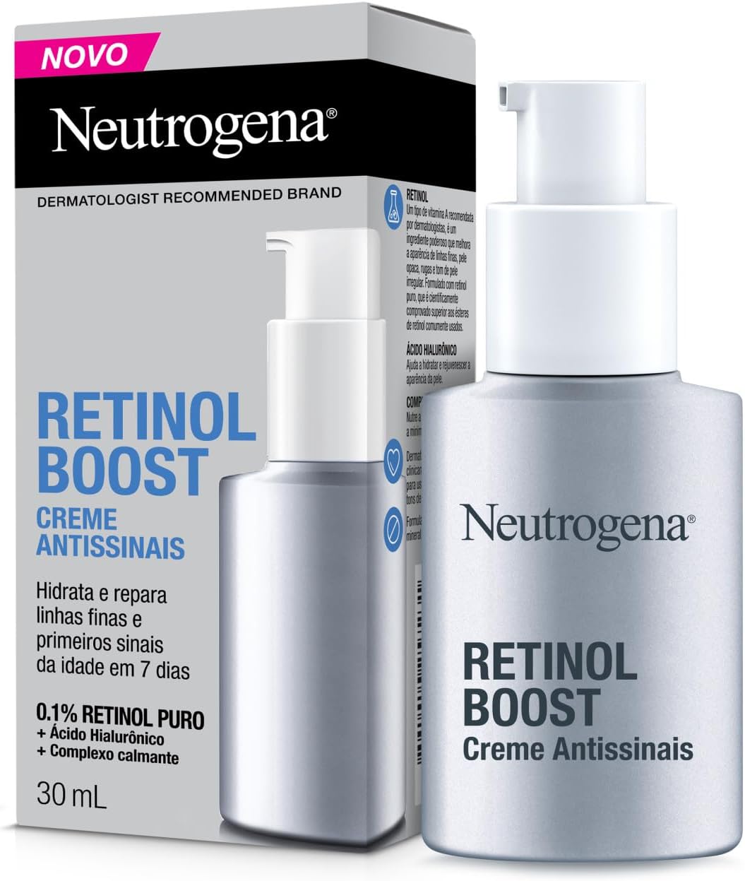 Creme Facial Antissinais Neutrogena Retinol Boost - 30ml