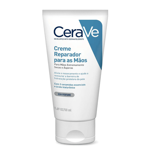 Creme Reparador para as Mãos CeraVe | Ceramidas e Ácido Hialurônico para Mãos Ressecadas - 50g