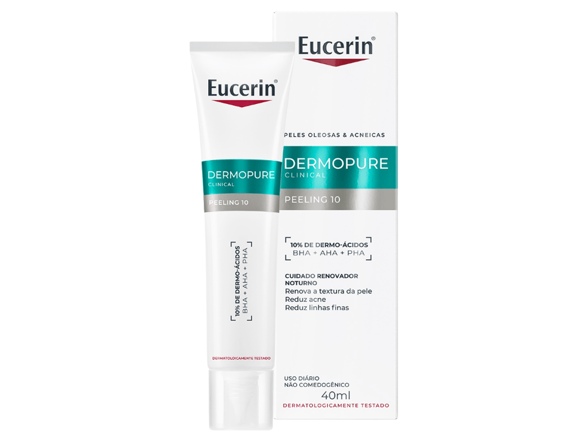 Eucerin Gel Renovador Noturno Facial Dermopure Clinical Peeling 10 - 40ml